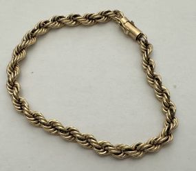 14Kt Yellow Gold Rope 8.5