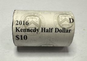 2016 Kennedy Half Dollar $10