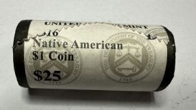 2016 Native American $1 Coins $25