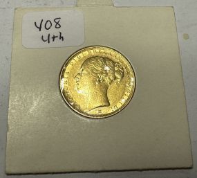 Gold 1885 United Kingdom 1 Pound