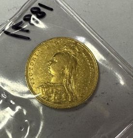 1887 Gold United Kingdom 1 Pound