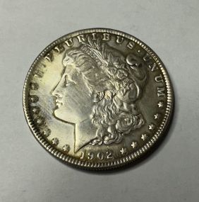 1902-O Morgan Silver Dollar