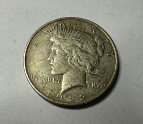 1922-D Peace Liberty Dollar