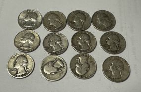 12 Silver Quarters