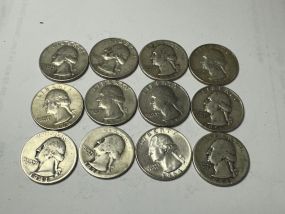12 Silver Quarters