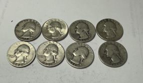 8 Silver Quarters