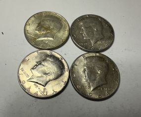 4 1964 Kennedy Half Dollars