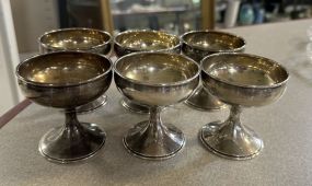 6 International Sterling Small Goblets