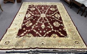 7'4 x 9'8 Oushak Wool Hand Knotted Area Rug