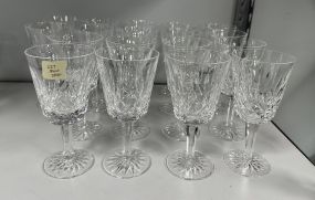 18 Waterford Lismore Wine Glasses