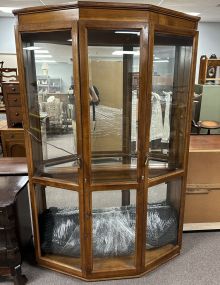 Pulaski Furniture Oak Curved Display Cabinet