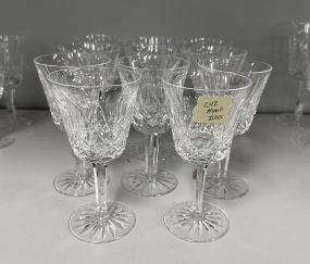 11 Waterford Lismore Crystal Wine Glasses