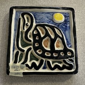 Shearwater Pottery Turtle Plaque