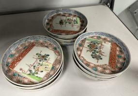 9 Imari Porcelain Rice Bowls