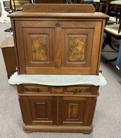 Victorian Eastlake Walnut Style Secretary