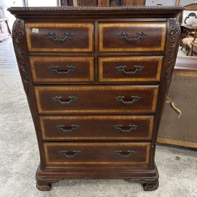 Traditional Reproduction Cherry Tall Chest of Drawers