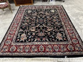 Hand Knotted 7'9 x 9'6 Wool Area Rug