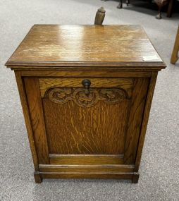 Antique English Oak Coal Hod