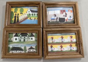 Four Clementine Hunter Prints