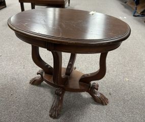 Vintage Mahogany Accent Oval Table