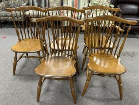Ethan Allen Maple Windsor Style Dining Chairs