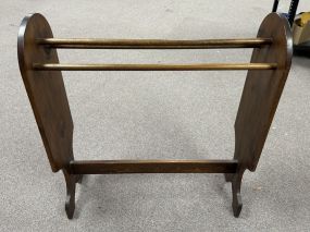 Late 20th Century Cherry Quilt/Towel Rack