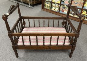 Antique Walnut Baby Crib