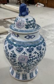 Chinese Blue and White Porcelain Ginger Jar
