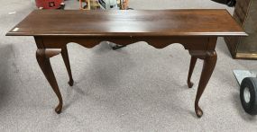 Modern Cherry Queen Anne Sofa Table