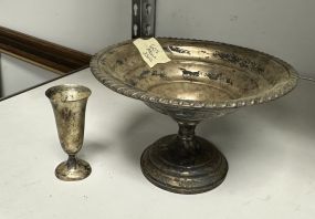 Columbia Weighted Sterling Compote and Sterling Cordial