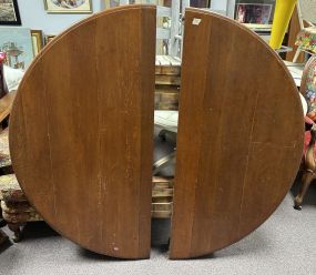 Antique Oak Round Dining Table