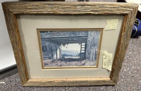 Old Wood Framed Barn Print