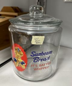 Sunbeam Bread Glass Container