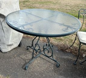 Glass top Outdoor Patio Table