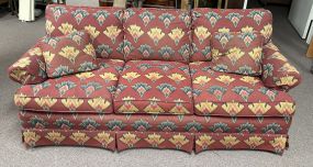 LT Designs Upholstered Three Cushion Sofa