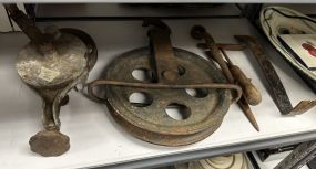 Antique Pullies and Tools