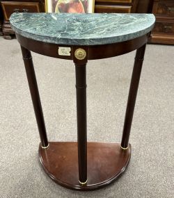 Regency Reproduction Cherry Demilune Table