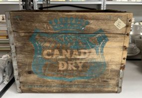 Vintage Canada Dry Wood Crate