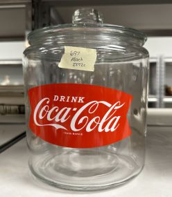 Vintage Coca Cola Glass Jar