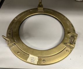 Antique Brass Port Hole Frame