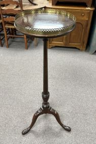 English Queen Anne Style Cherry Pedestal Stand