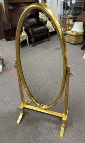 Modern Gold Gilt Cheval Dressing Mirror