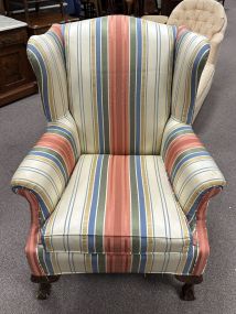 Wing Back Upholstered Arm Chair