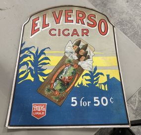 El Verso Cigar Advertisement Sign