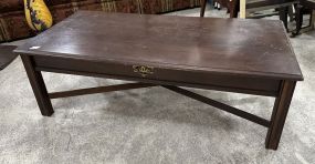 Late Traditional Cherry Rectangle Coffee Table