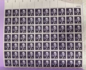 Horace Greely 4 Cent Stamp Sheet