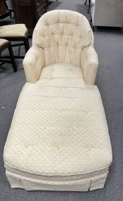 Vintage Upholstered Lounger