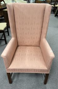 Upholstered Chippendale Style Accent Chair