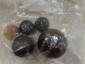 Group of Marble Decorative Balls