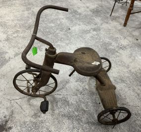 Antique Metal Child Tricycle